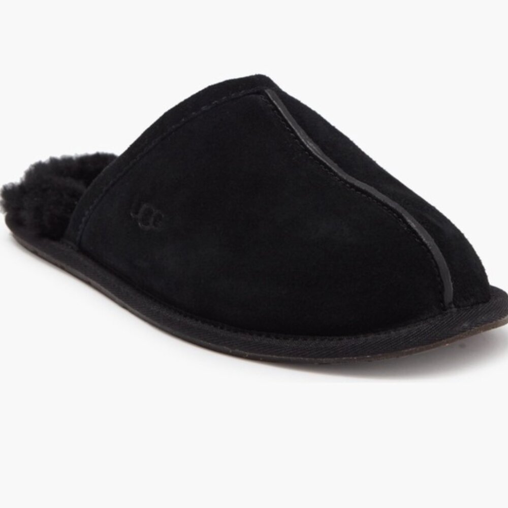 NIB Pearle UGGplush™ Scuff Slipper Black Size 6